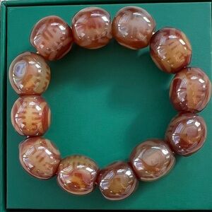 Elegant Agate Beaded Bracelet